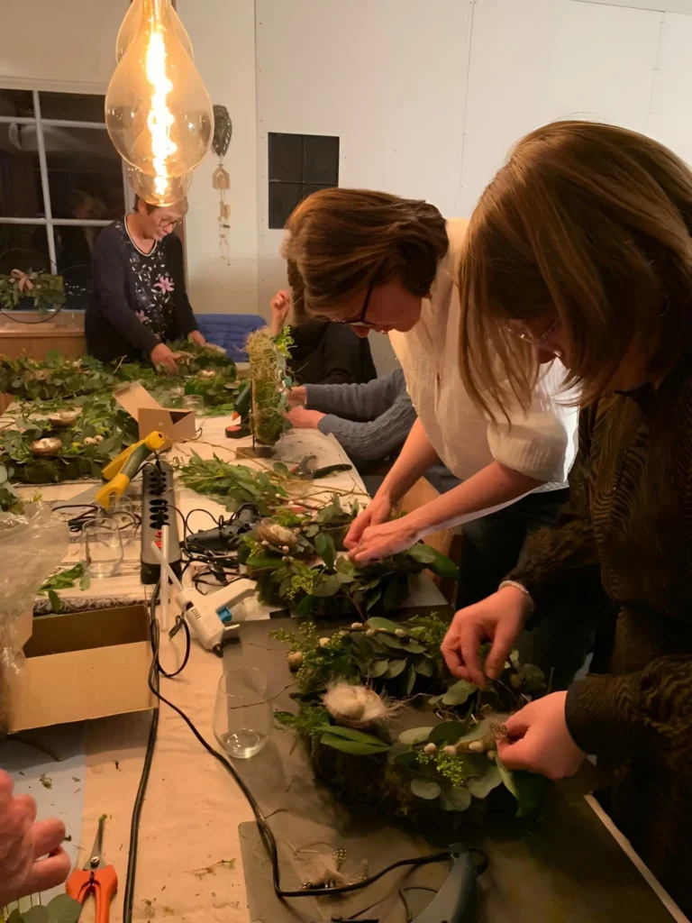 atelierjolien feesten workshop volwassenen bloemen